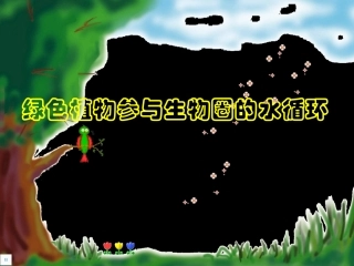 绿色植物参与生物圈的水循环