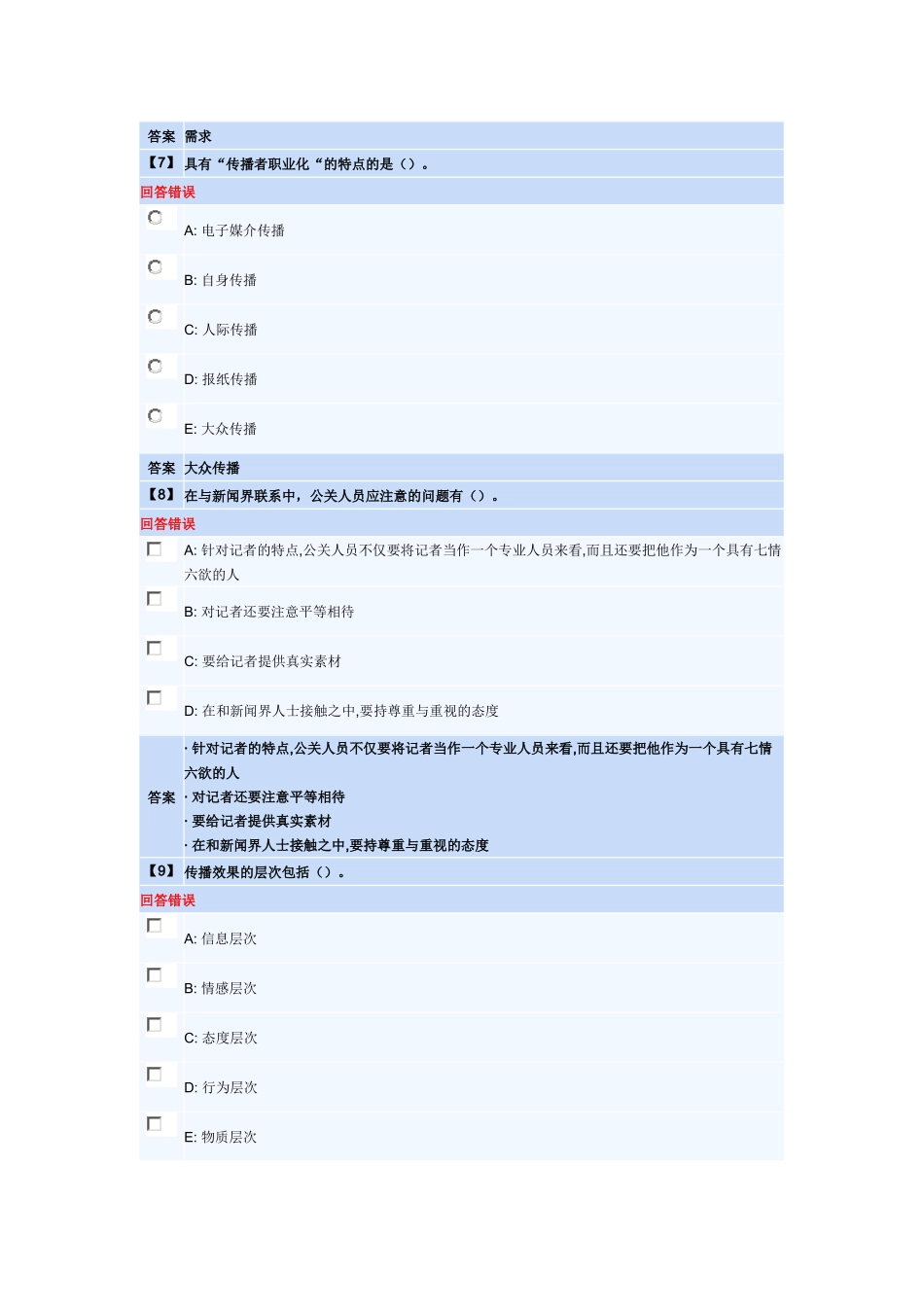 公共关系学第三套作业_第3页