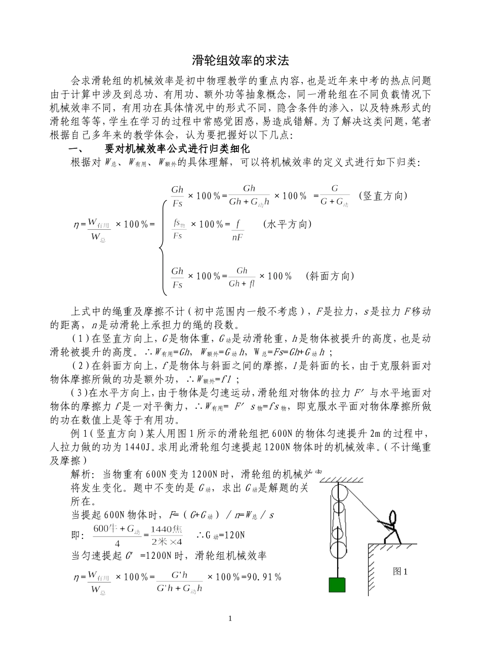 滑轮组效率求法_第1页