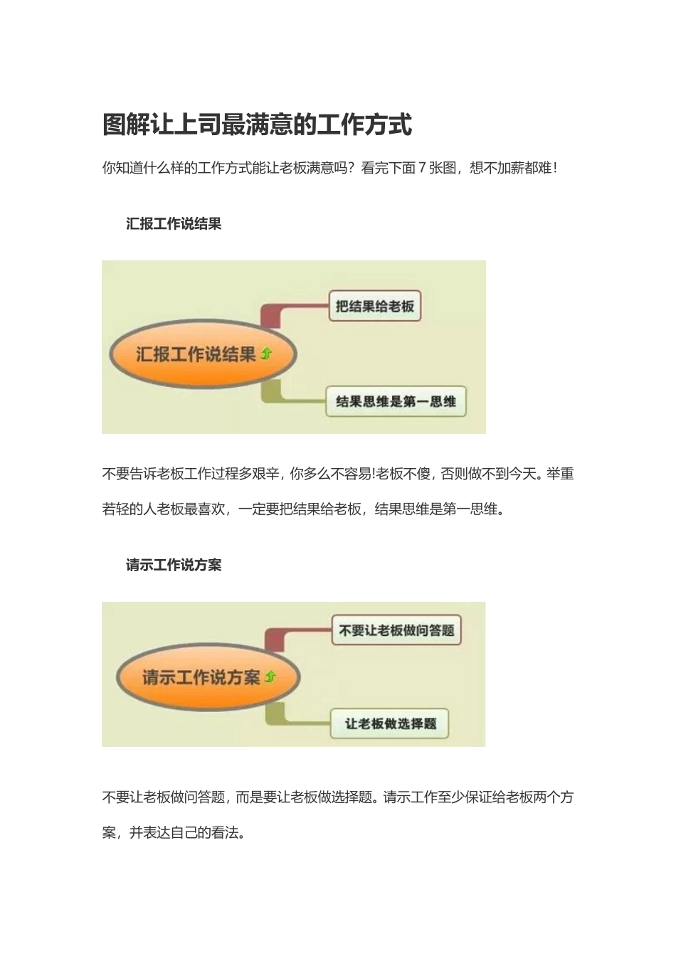 郝泽霖一图解让上司最满意的工作方式_第1页