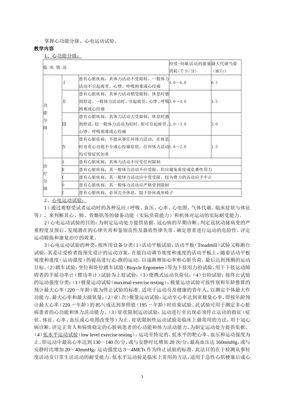 康复功能评定学教学大纲_第3页