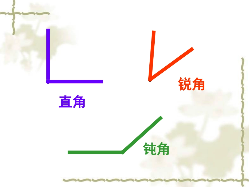 北师大版数学四年级上册《角的度量、角的分类和画角》课件_第3页