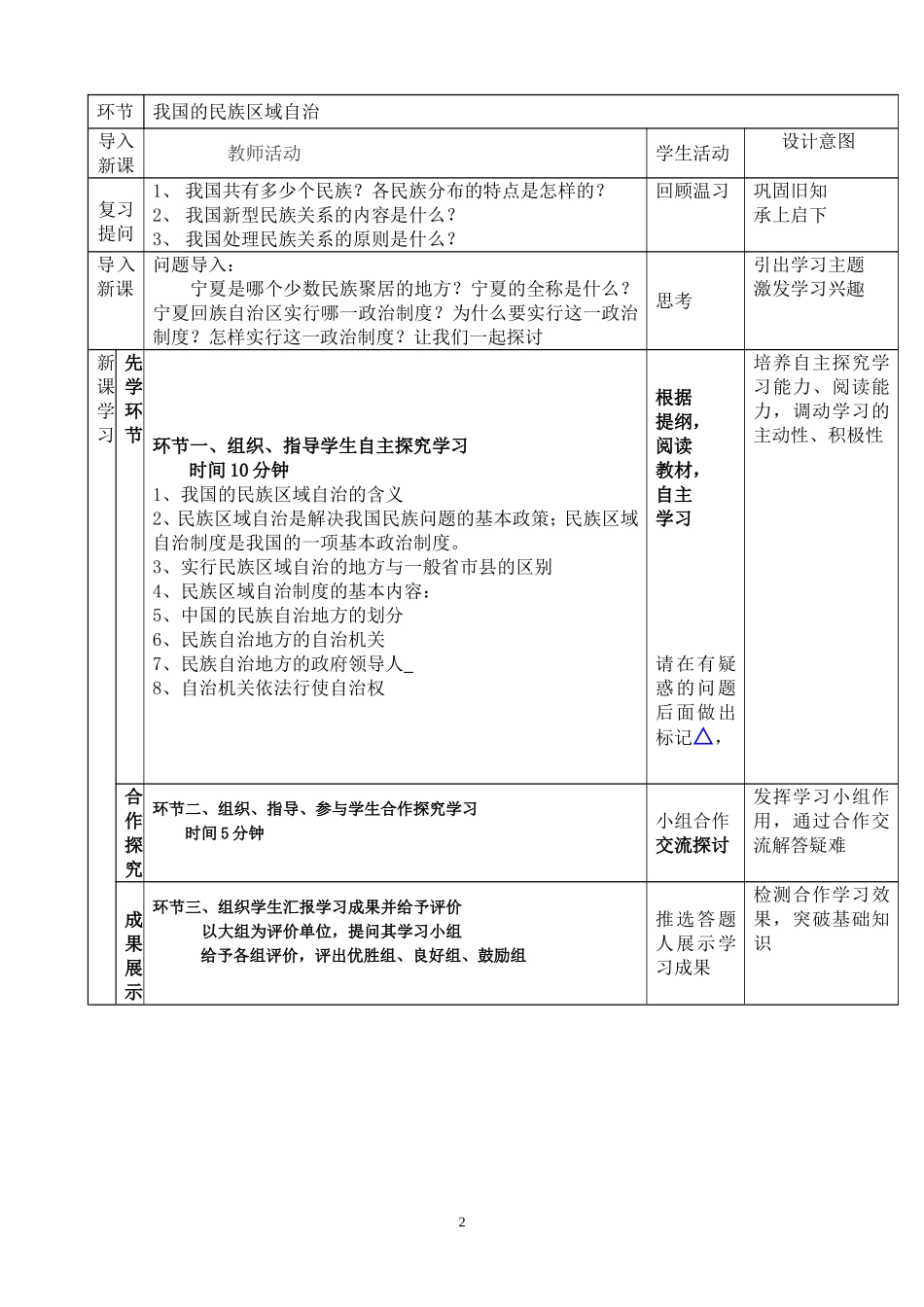 民族区域自治教学设计2014_第2页