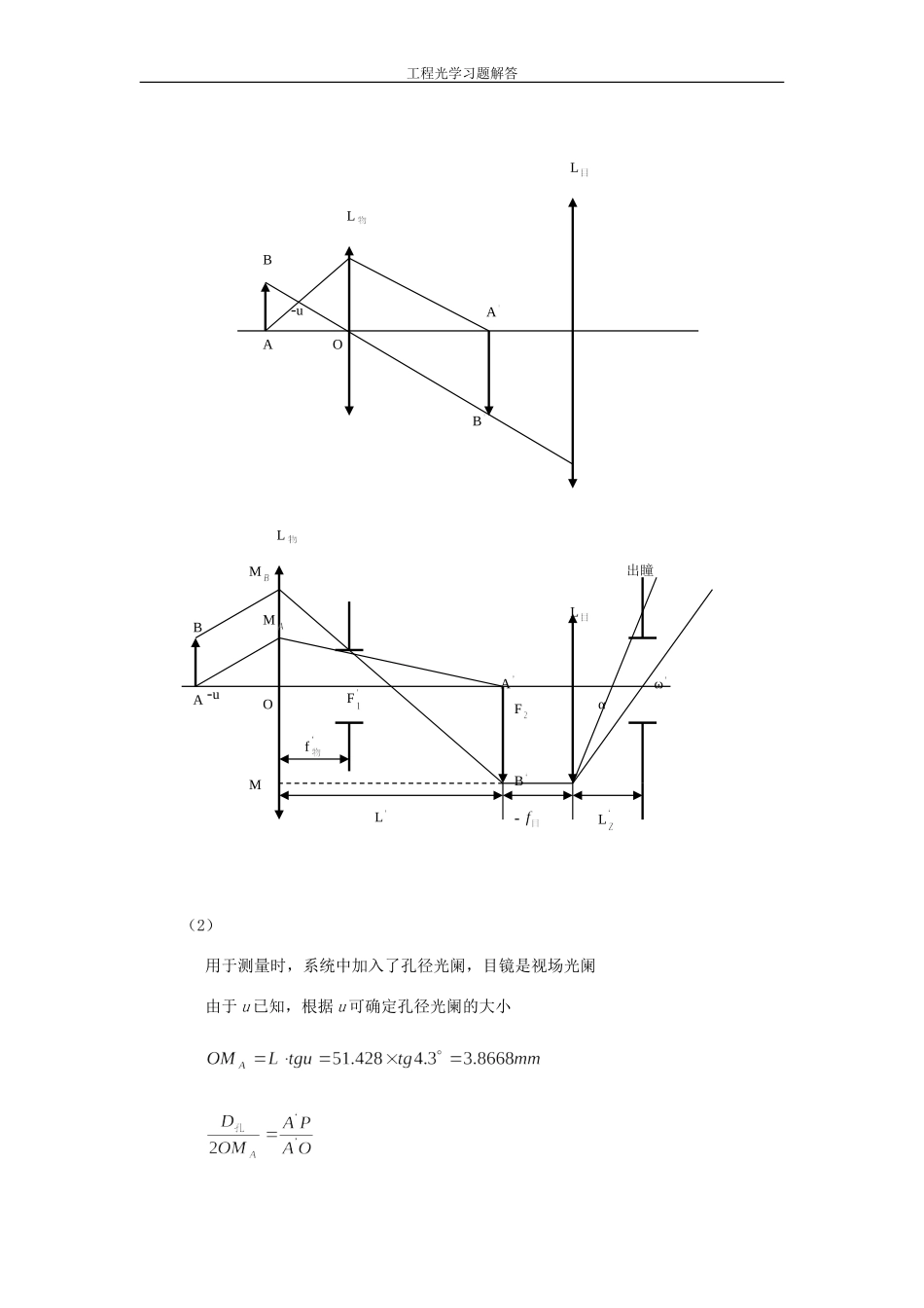 工程光学习题解答__第四章_光学系统中的光束限制_第2页