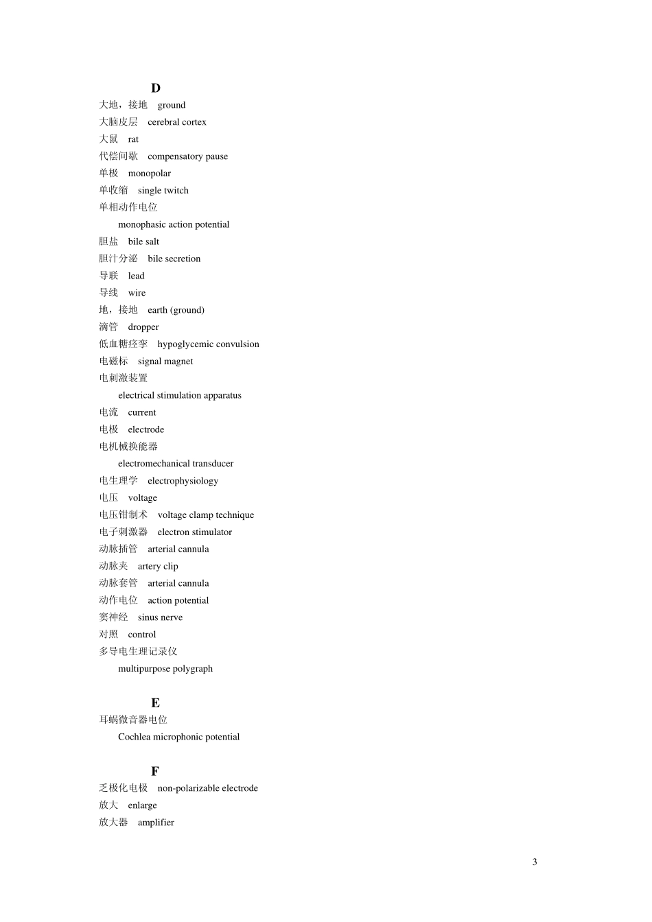 附录四生理学实验常用术语中英文对照_第3页