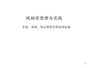 观相学原理与实践