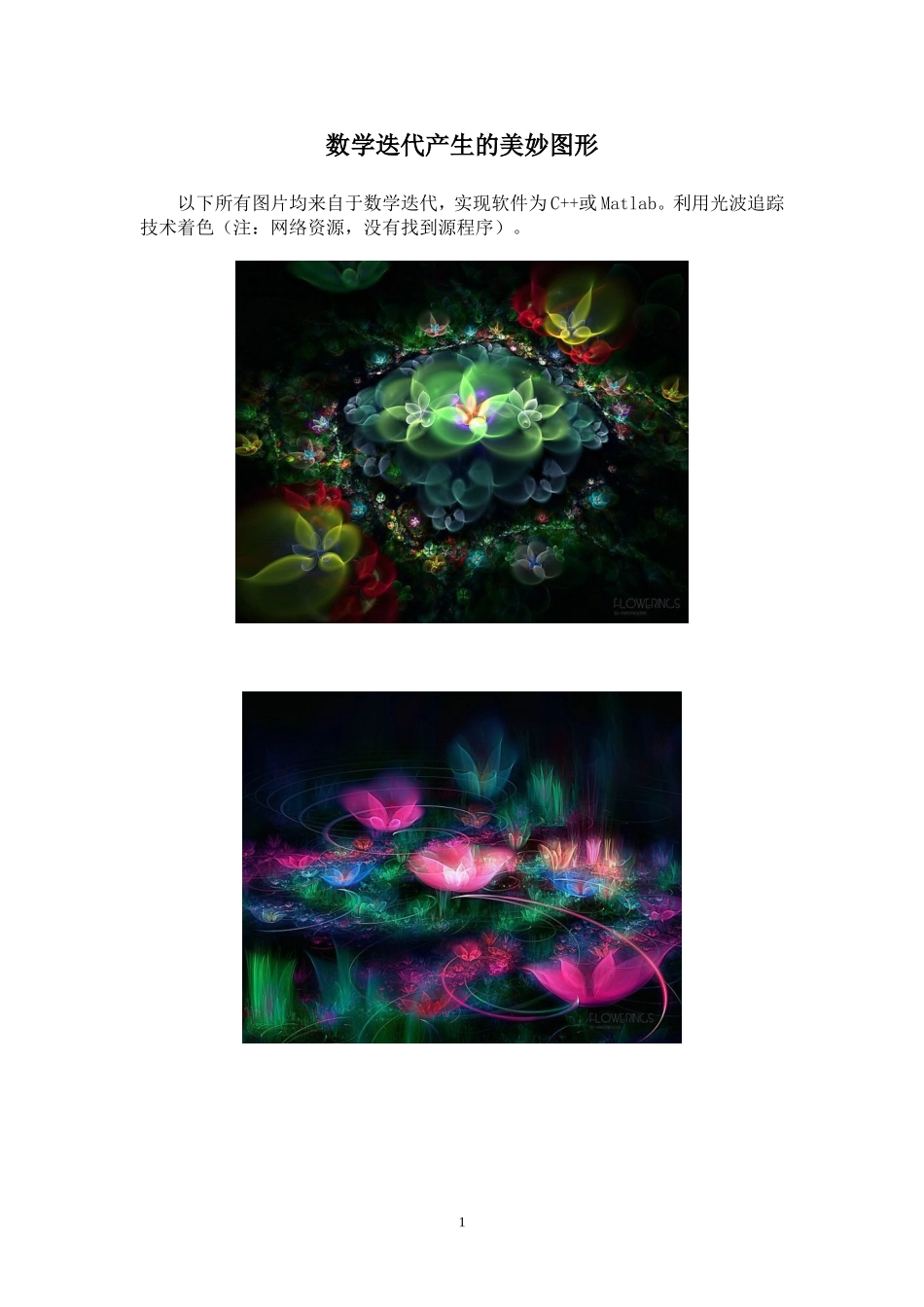 数学迭代产生的美妙图形_第1页
