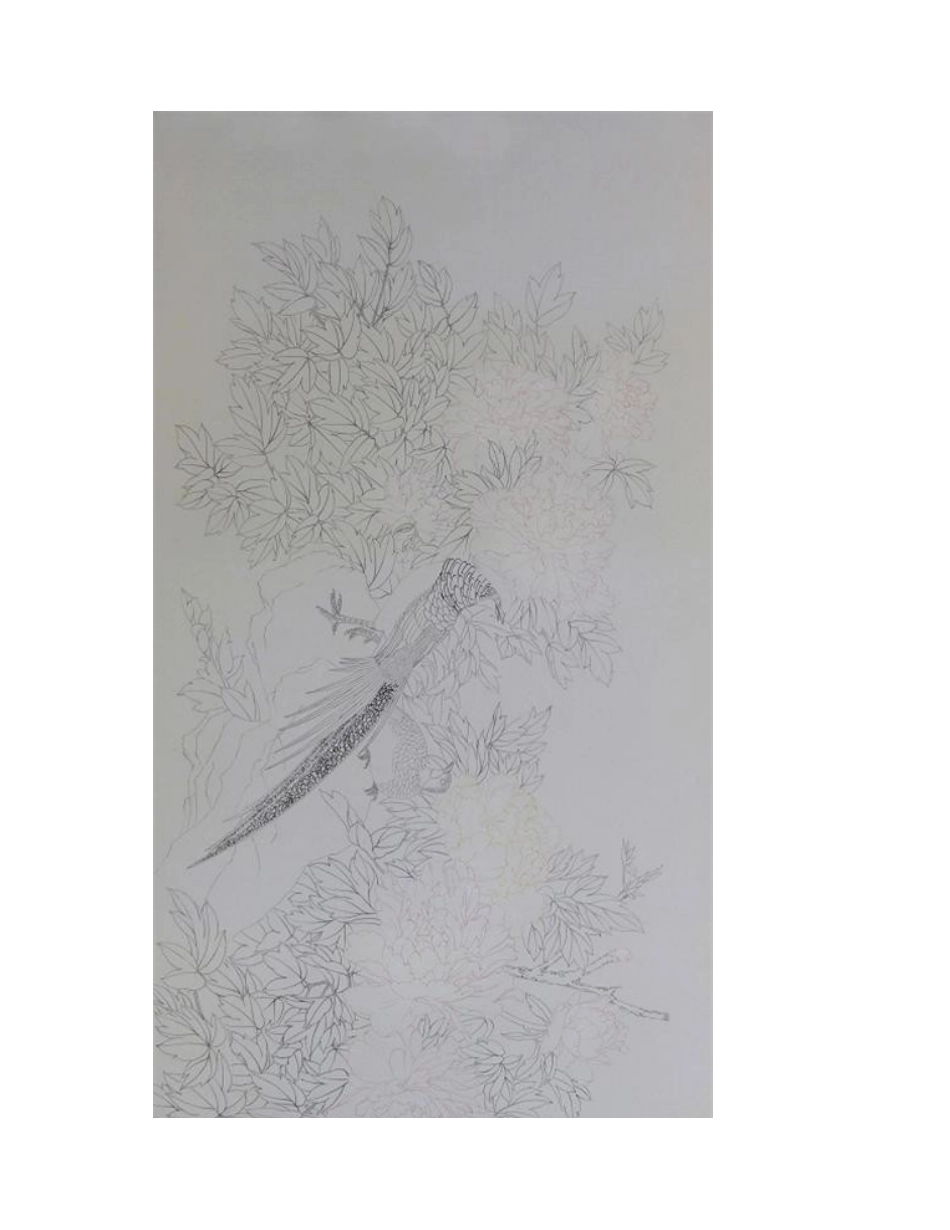 牡丹锦鸡怎么画_锦鸡工笔画步骤有哪些_工笔画教程_第2页