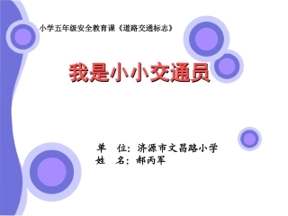 我是小小交通员
