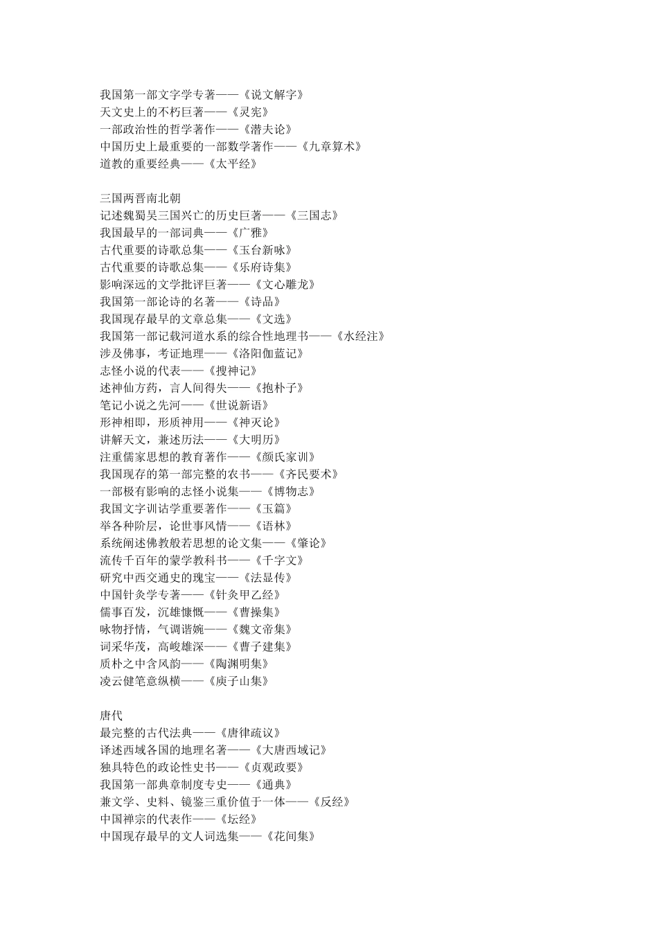 来自其他网站的100本必读国学著作书目_第2页