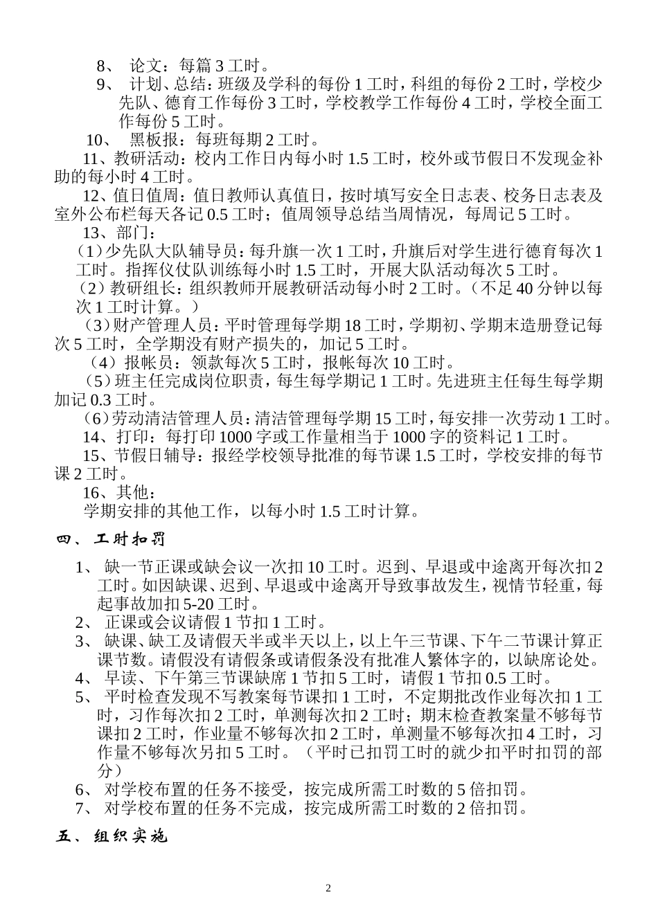 教师工时奖惩制度_第2页
