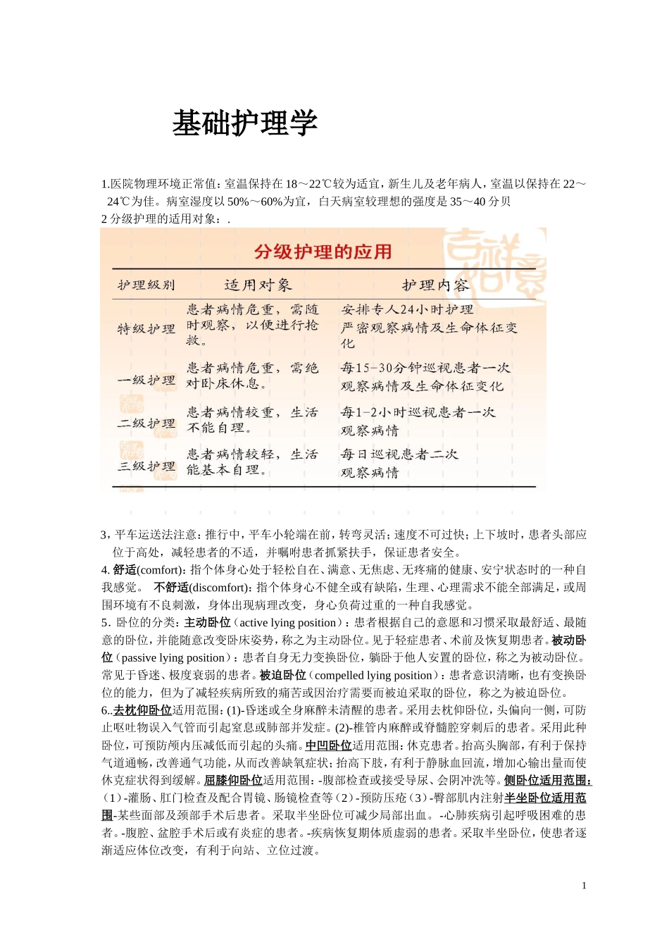 基础护理学重点 (1)_第1页