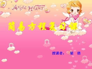简易方程复习课