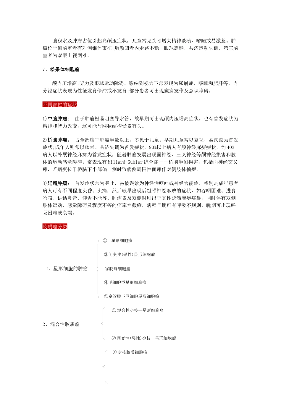 胶质瘤的分类和症状_第3页