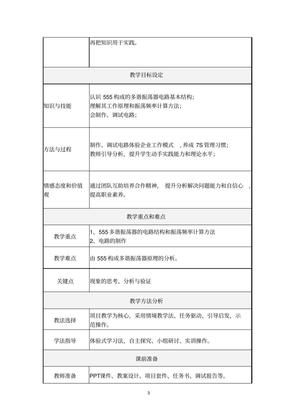 555多谐振荡器教学设计_第3页