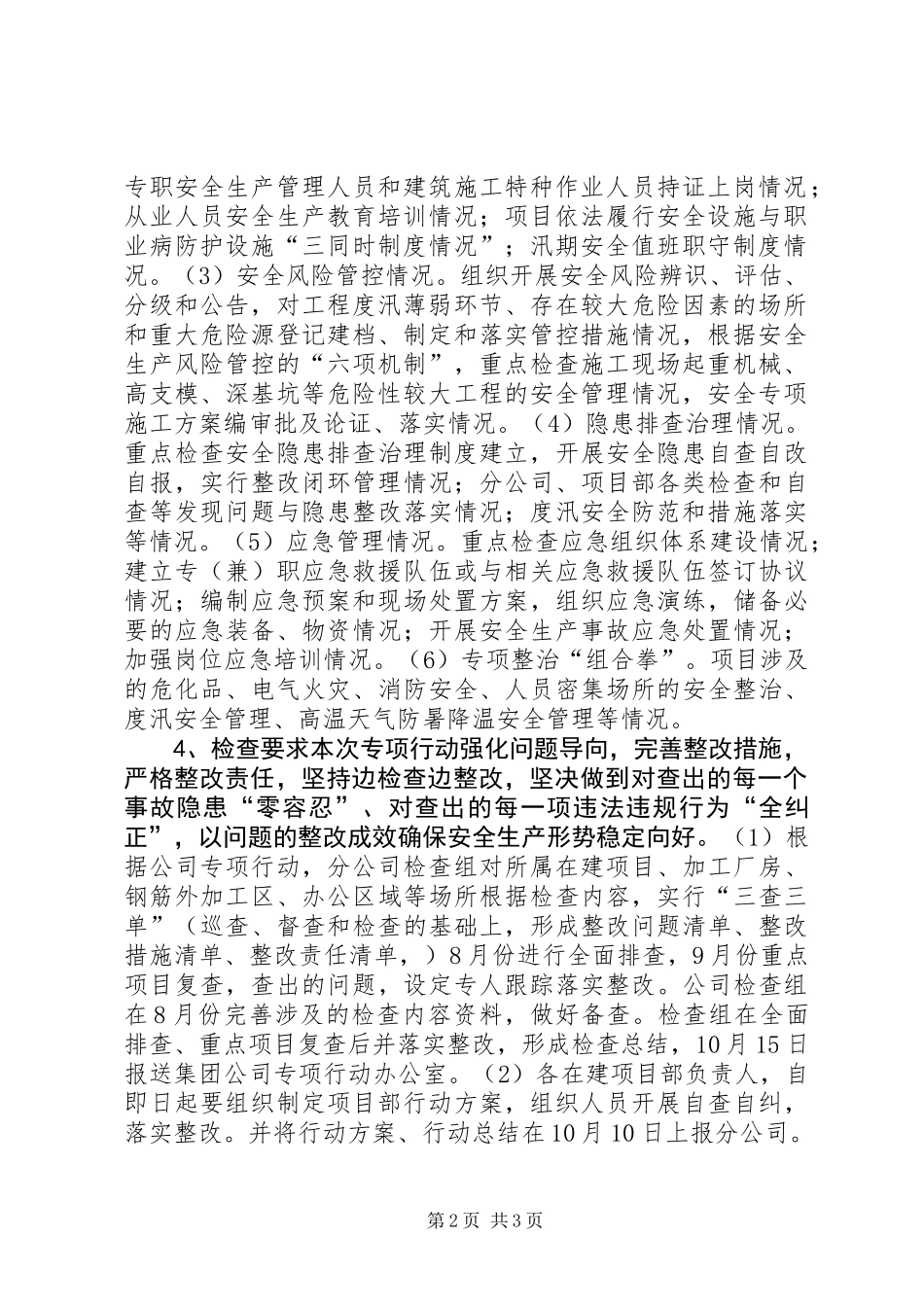 公司“百日除患铸安”专项行动方案_第2页