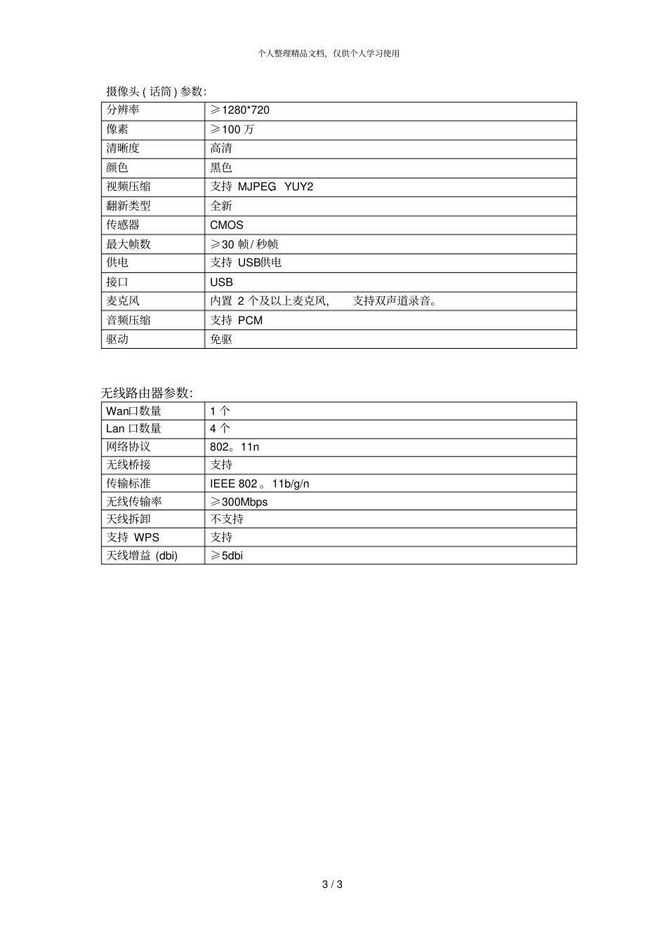 55寸LED液晶电视机参数_第3页