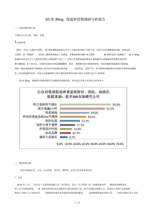 55度binger杯营销对象