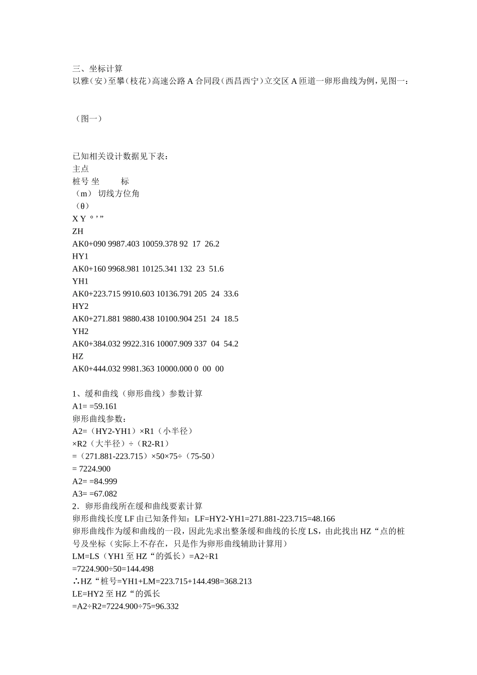 缓和曲线坐标计算公式_第2页