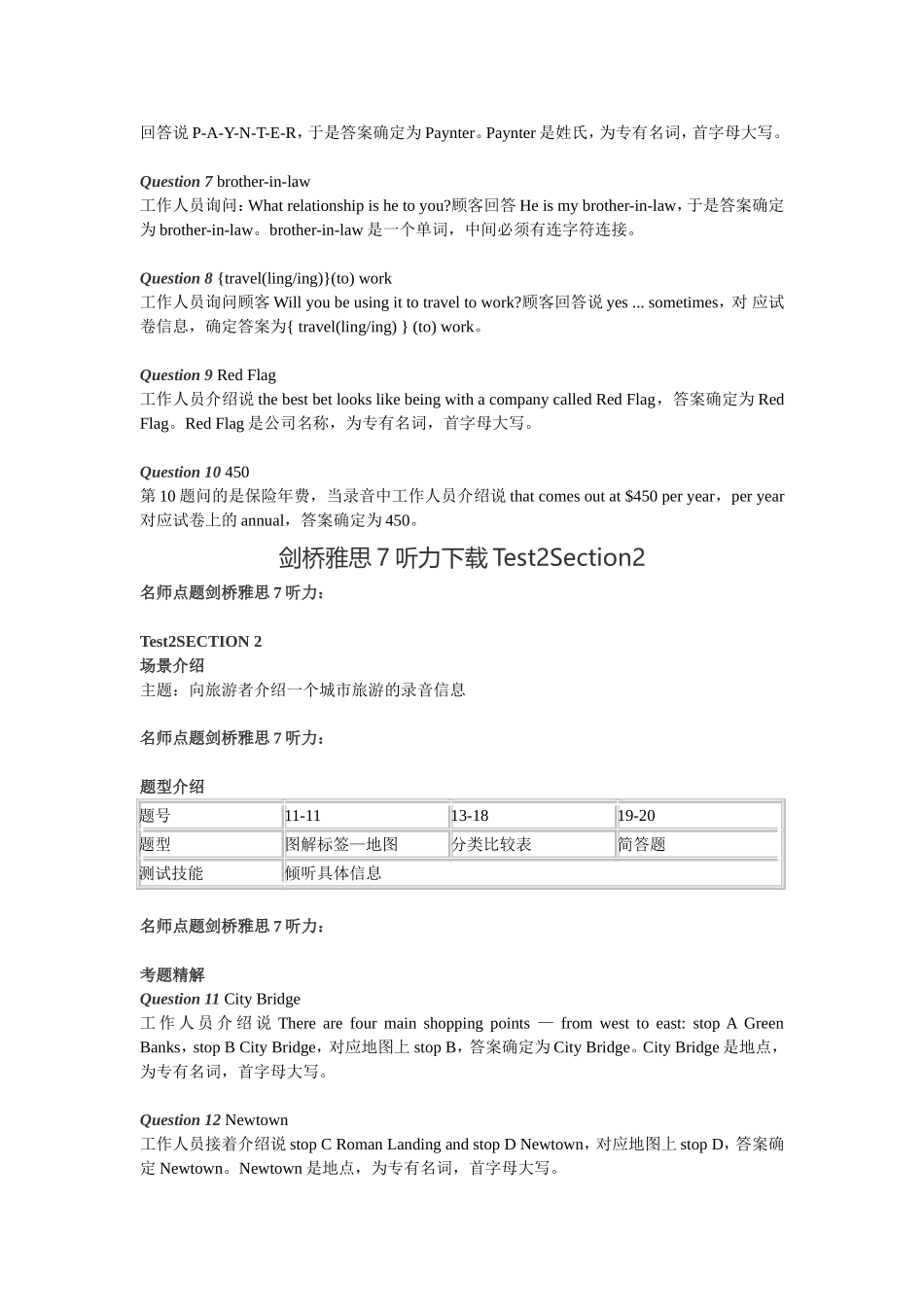 剑桥雅思7解析听力Test2_第3页