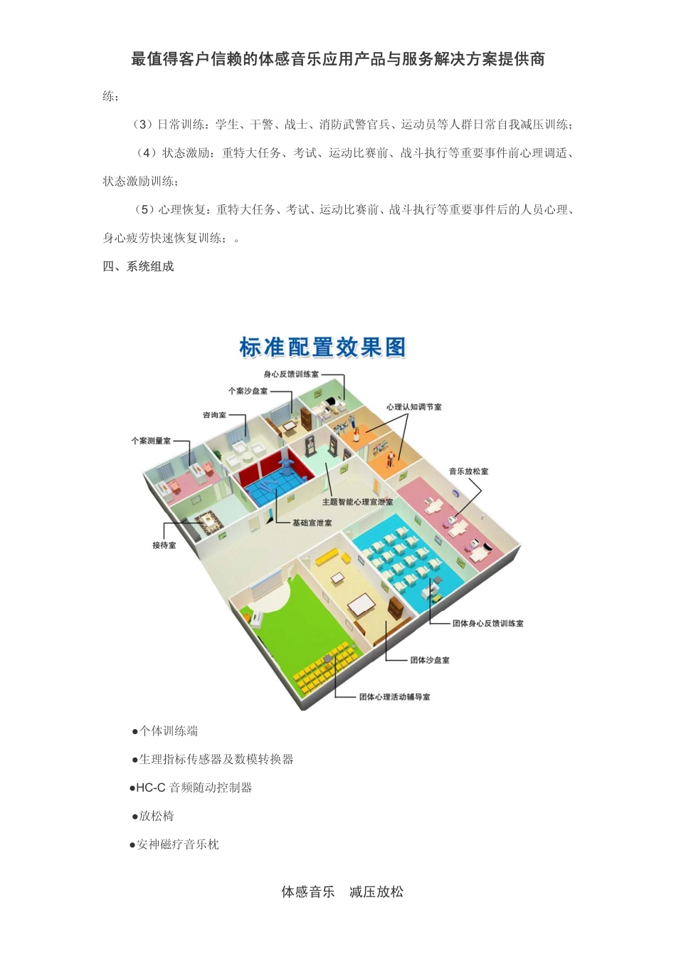 公安民警心理健康工作整体解决方案：体感音乐治疗系统_第3页