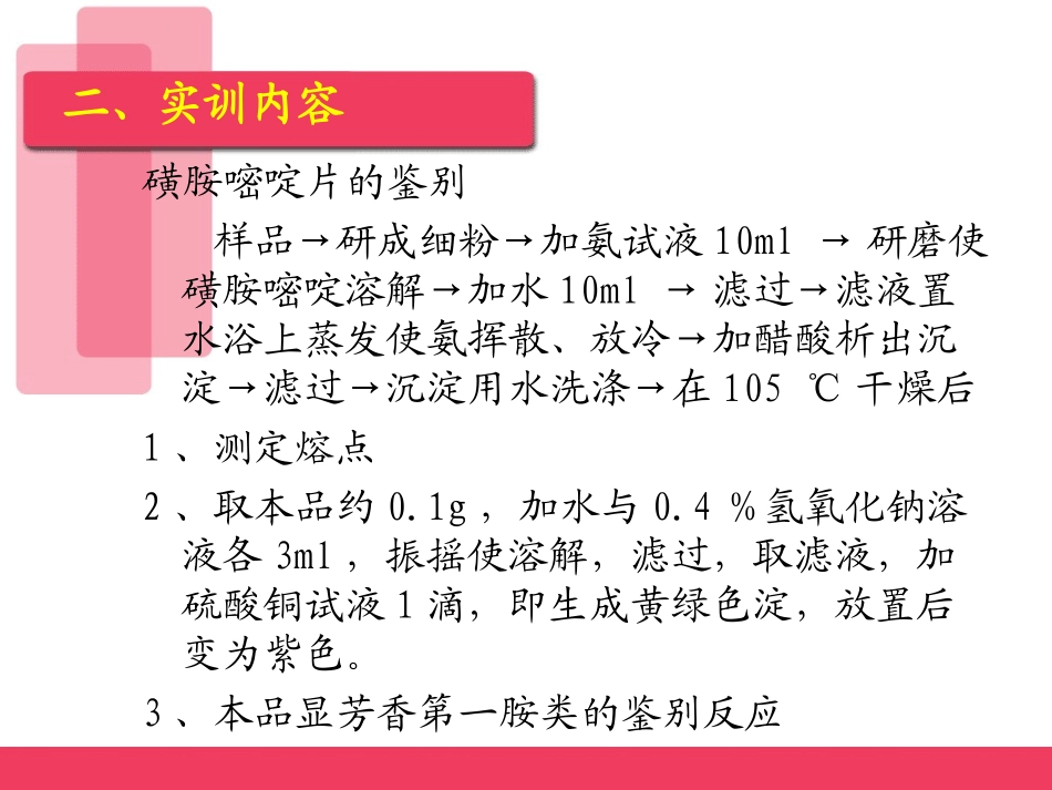 磺胺嘧啶片的鉴别_第3页