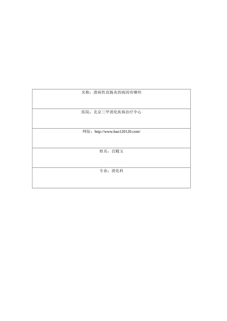 溃疡性直肠炎的病因_第1页