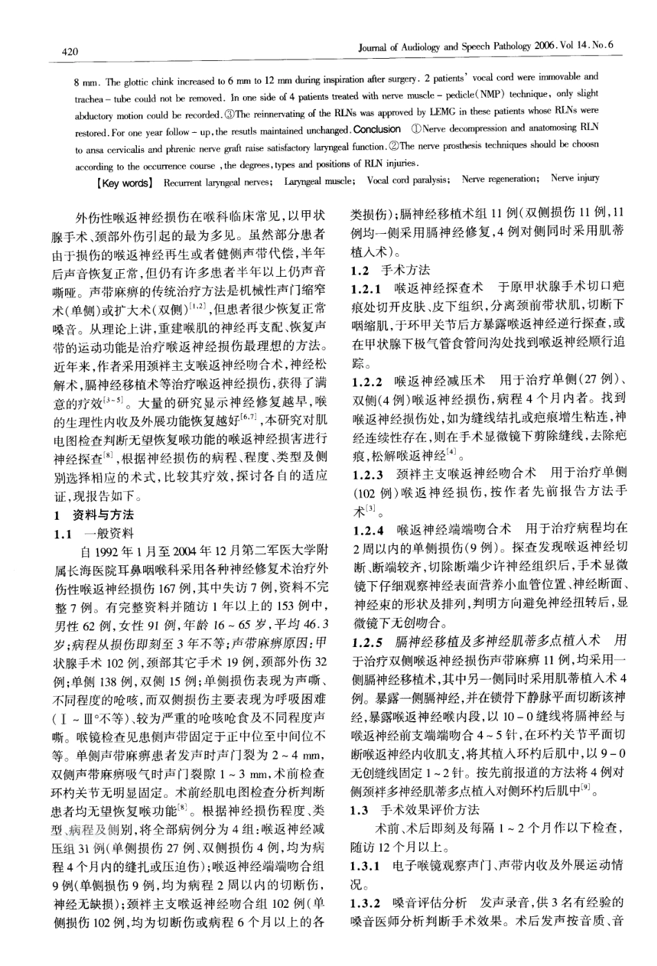 喉神经修复治疗外伤性声带麻痹的远期疗效分析_第2页