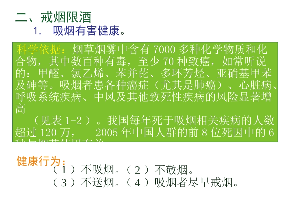 戒烟限酒健康知识_第1页