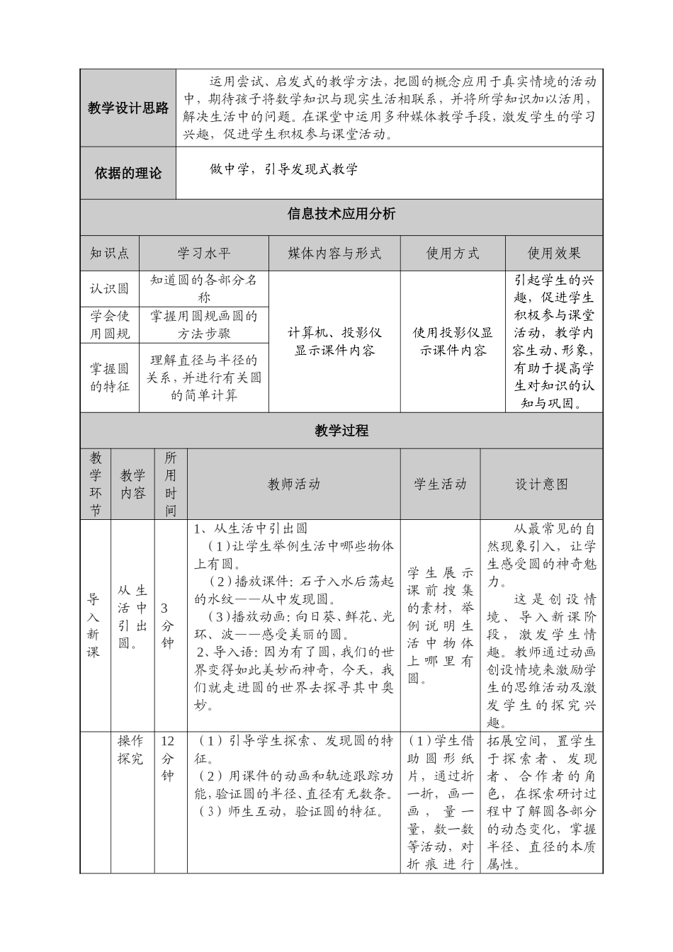 圆的认识教学设计 (2)_第2页
