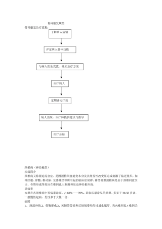 骨科康复操作规范