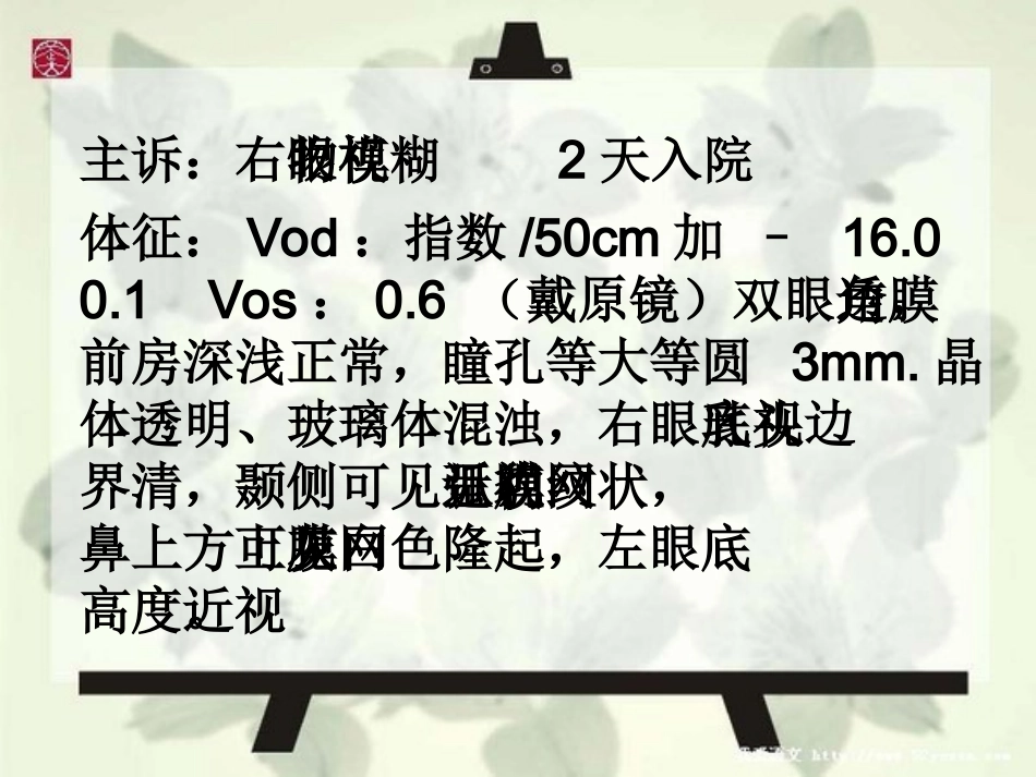 教学查房(视网膜脱离)_第3页