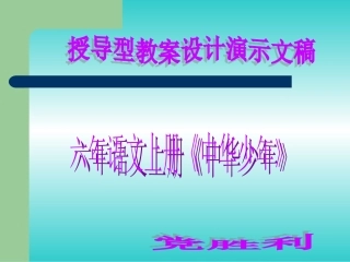 《中华少年》01