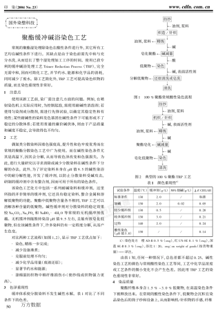 聚酯缓冲碱浴染色工艺