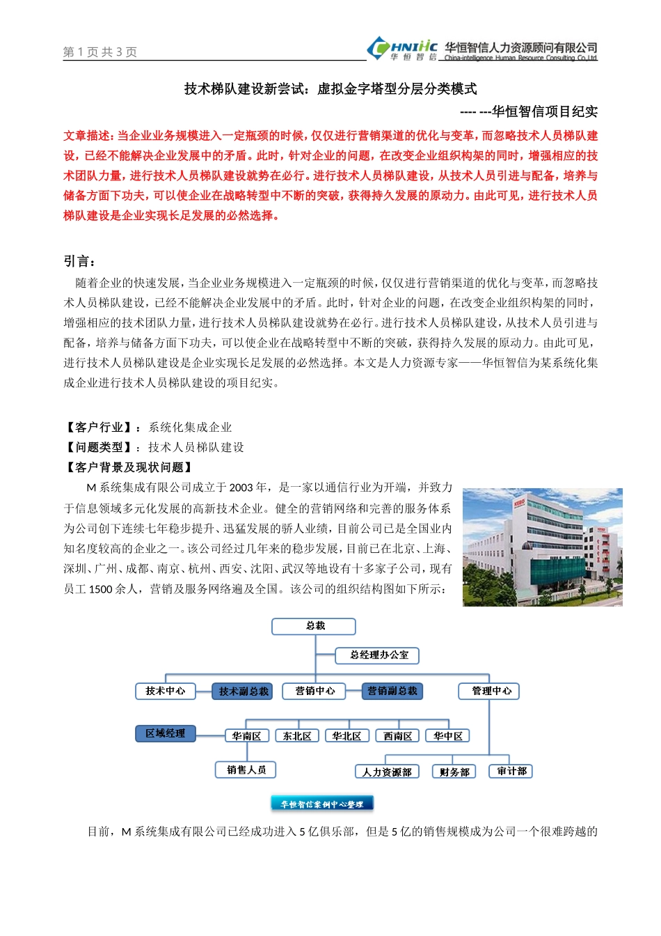 技术梯队建设新尝试：虚拟金字塔型分层分类模式_第1页