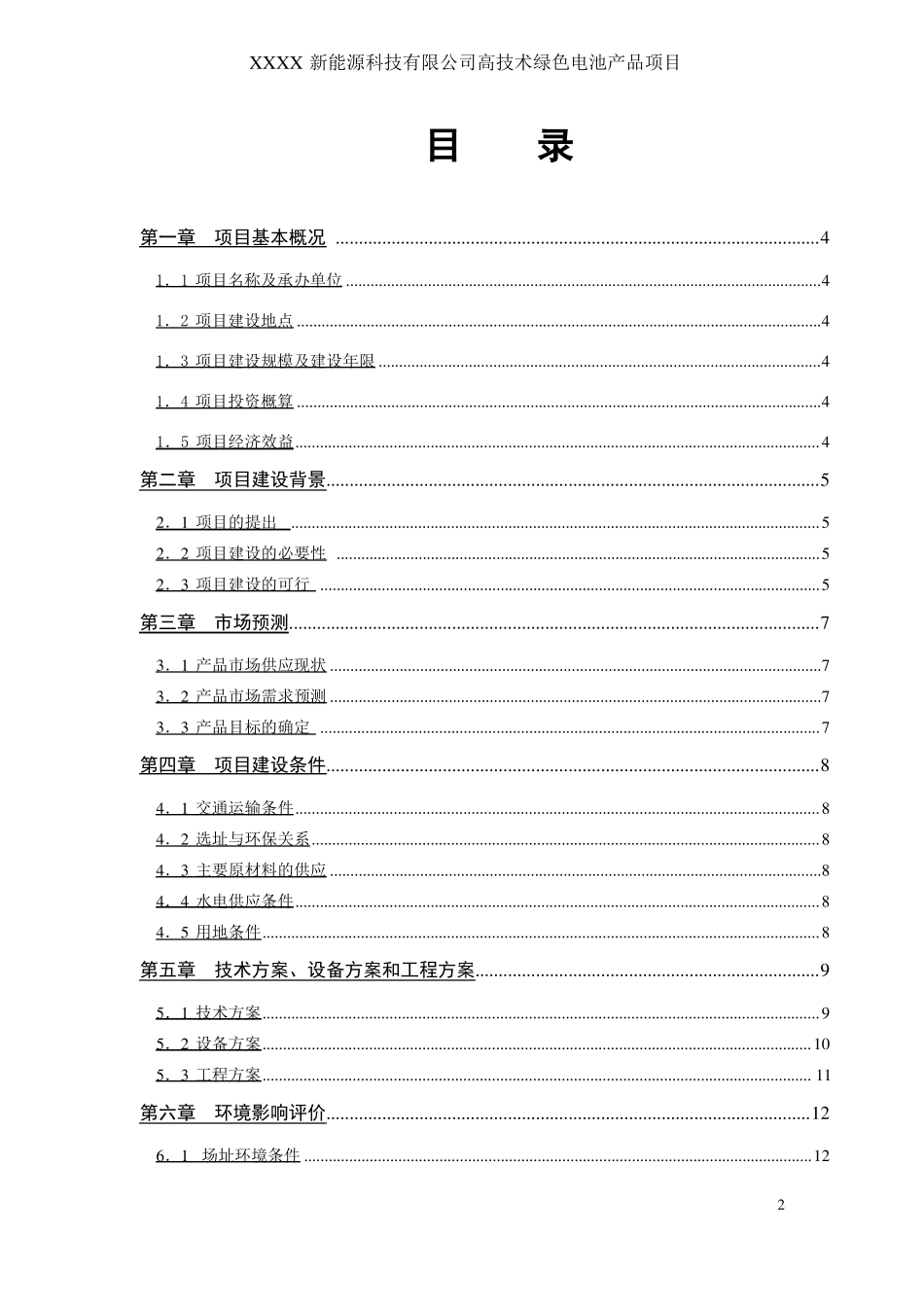 锂电池建设项目可行性研究报告_第2页