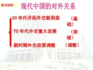 开创外交新局面（课件）