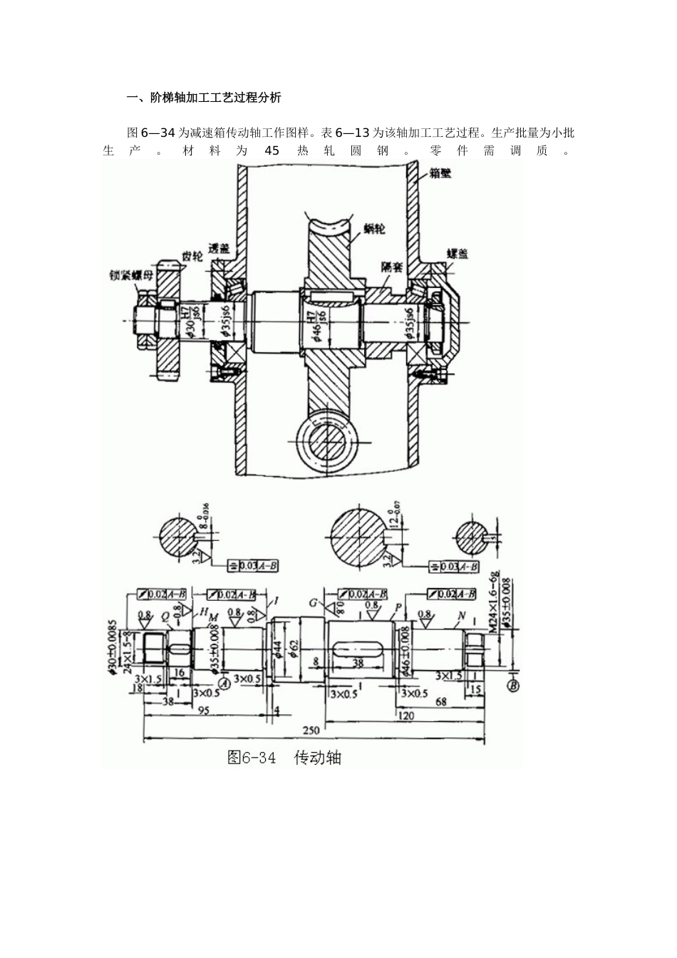 阶梯轴加工工艺过程_第1页
