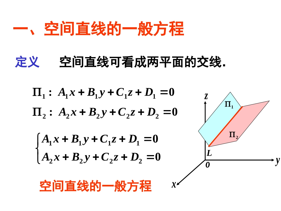 高等数学 直线及其方程_第2页