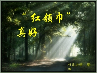 人教版二年级语文上册_《红领巾真好》PPT课件