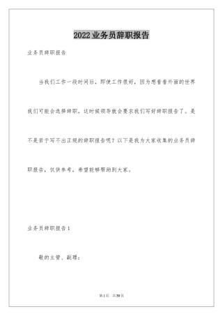 2024业务员辞职报告_17