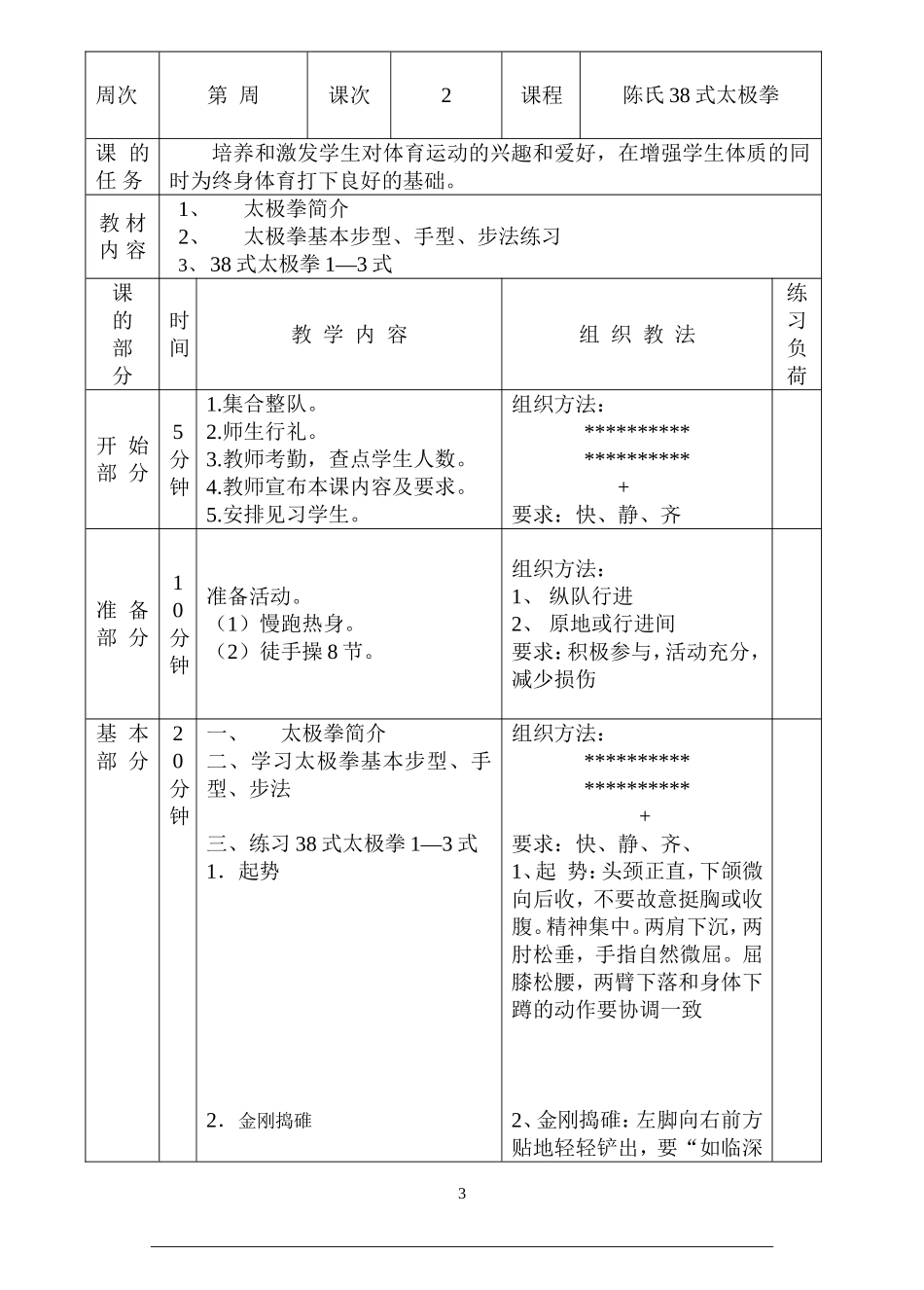 陈氏38式太极拳_第3页