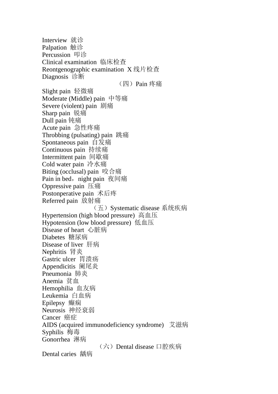 口腔英语会话集_第3页