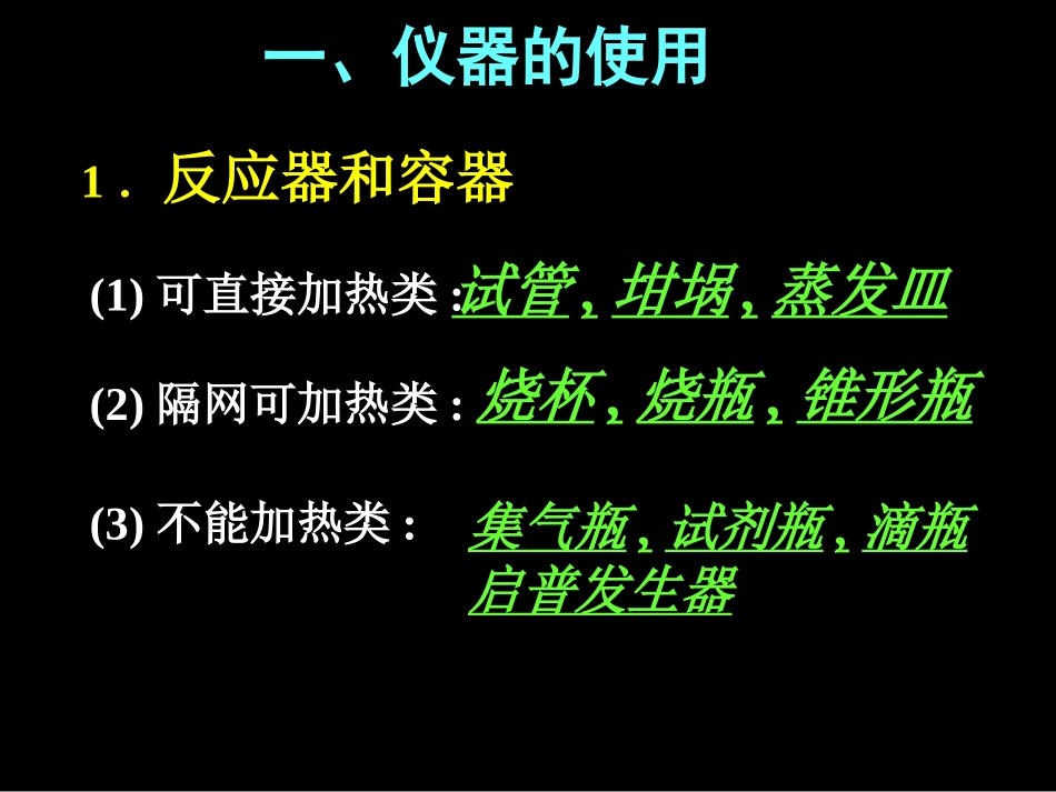 化学课件09届高考化学实验基础复习1_第3页