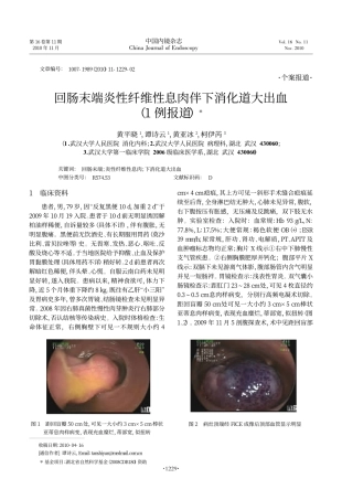 回肠末端炎性纤维性息肉伴下