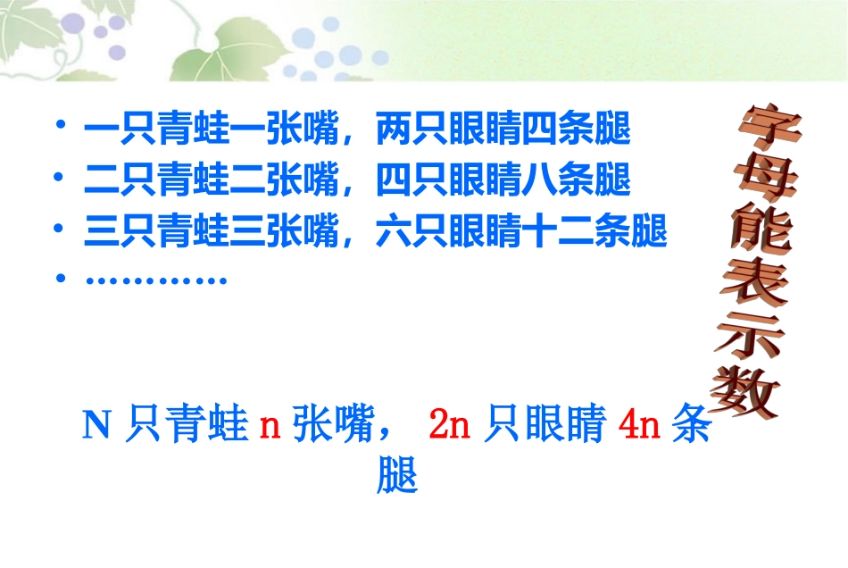 字母能表示什么演示文稿_第2页