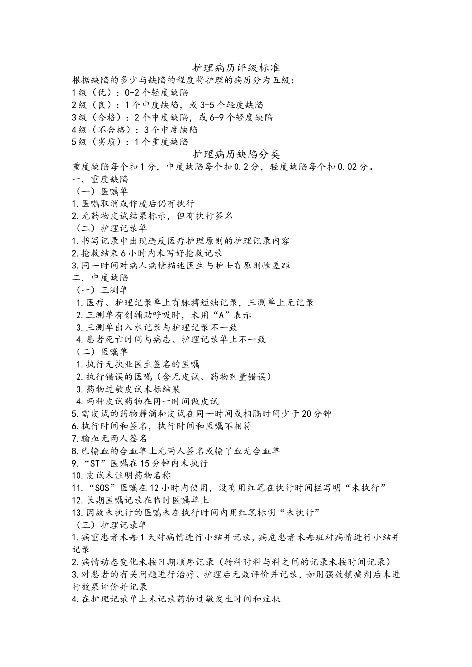 护理病历缺陷分类_第1页