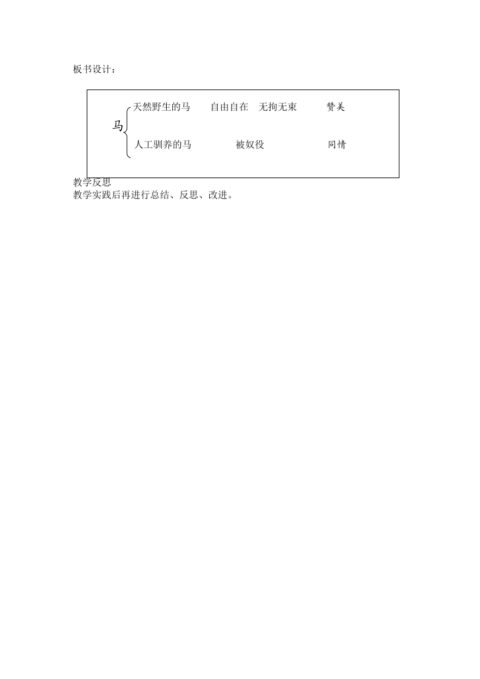 《马》教案，张小波_第2页