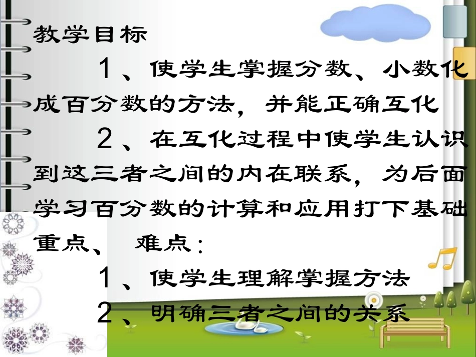 六年级数学小数分数与百分数互化练习课_课件1_第2页