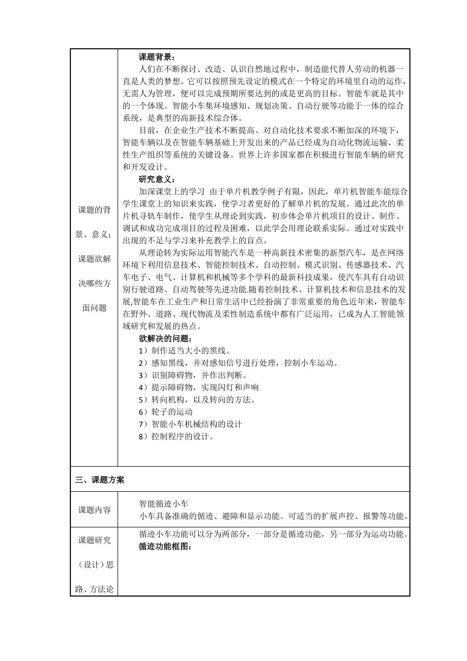 开题报告(智能小车)_第2页